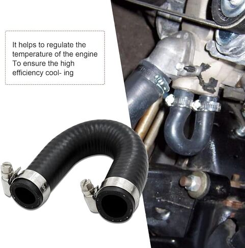 Car Hose with Clamp, Heater Core Crossover Coolant Bypass Hose Kit, Sealing Flexible Replacement OEM# 551699, Compatible with LS1 LSX LS2 LS3 LQ4 LQ9 Engines (Black) in Saudi Arabia