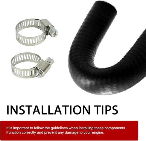 Car Hose with Clamp, Heater Core Crossover Coolant Bypass Hose Kit, Sealing Flexible Replacement OEM# 551699, Compatible with LS1 LSX LS2 LS3 LQ4 LQ9 Engines (Black) in Saudi Arabia