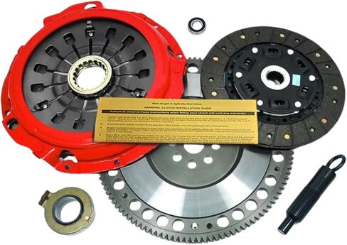 طقم القابض EFT Stage 2 مع دولاب الموازنة للسباق لـ 2002-2005 Subaru 5 Speed ​​Impreza WRX EJ205 - مركز نوابض عالي التحمل لتحسين الأداء والمتانة - يأتي مع ضمان العلامة التجارية لمدة 12 شهرًا in Kuwait