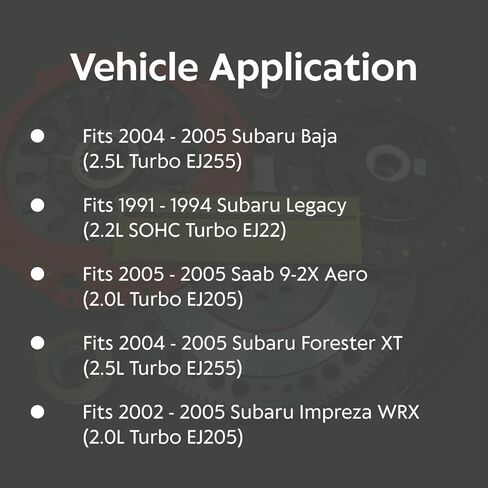 طقم القابض EFT Stage 2 مع دولاب الموازنة للسباق لـ 2002-2005 Subaru 5 Speed ​​Impreza WRX EJ205 - مركز نوابض عالي التحمل لتحسين الأداء والمتانة - يأتي مع ضمان العلامة التجارية لمدة 12 شهرًا in Kuwait