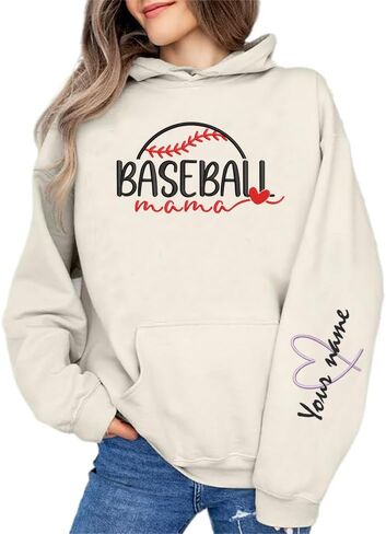 IZI POD Baseball Mom Embroidered,Custom Baseball Mom Sweatshirt, baseball Sweatshirt, Game Day Sweater, Sport mom Shirt in Saudi Arabia