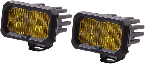 Diode Dynamics C2 1.0 SAE Yellow Pro Standard LED Pod (pair), Combo w/Amber Backlight in Saudi Arabia