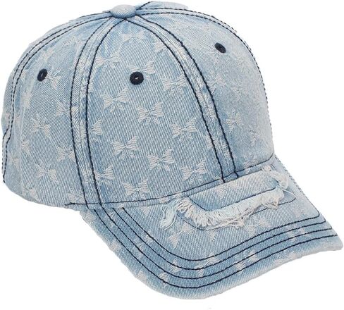 قبعات البيسبول الدينيم المتعثرة المتوترة جان ممزق هول أبي قبعة جولف التنس النساء in Kuwait