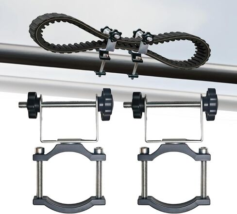 UTV Drive Belt Mount Fit 1.2 "-2" قفص لفة، حامل حزام محرك عالمي متوافق مع Polaris RZR، Can-Am Commander، Maverick X3، Kawasaki Mule/Teryx، Pioneer، Talon (أسود فضي) in Saudi Arabia