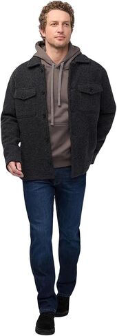 بنطلون جينز رجالي من DUER مصنوع من الصوف الحراري مستقيم، سروال مقاوم للماء، ملابس شتوية دافئة in Kuwait