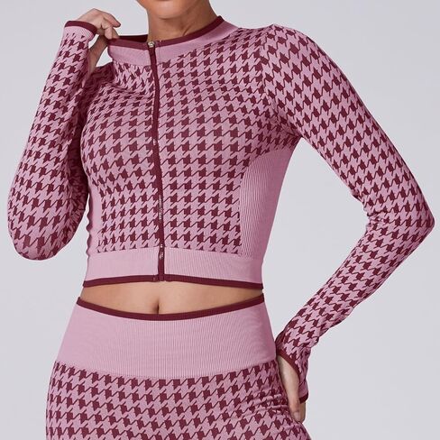 Women’s Long Sleeve Zip Up Workout Top Slim Fit Athletic Shirt for Yoga Gym Casual Activewear and Training in Saudi Arabia