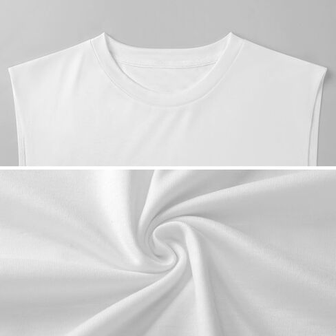 Mens Summer Graphic Workout Tank Tops Gym Sleeveless Muscle Shirt in Saudi Arabia