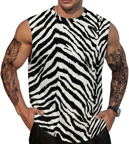 قميص رجالي صيفي بدون أكمام للتمرين برسوم الجرافيك في صالة الألعاب الرياضية in Kuwait