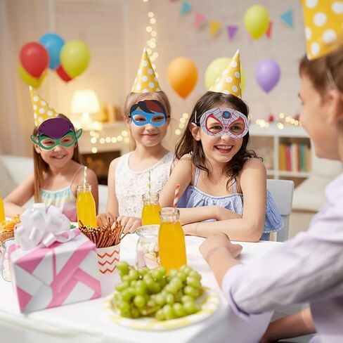 أقنعة iFedio للأطفال، 24 عبوة من أقنعة هدايا الحفلات، لوازم الحفلات التنكرية، هدية عيد ميلاد، قناع لباد الهالوين لديكورات الأطفال المفضلة in Kuwait