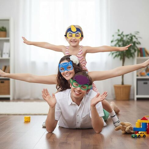 أقنعة iFedio للأطفال، 24 عبوة من أقنعة هدايا الحفلات، لوازم الحفلات التنكرية، هدية عيد ميلاد، قناع لباد الهالوين لديكورات الأطفال المفضلة in Kuwait