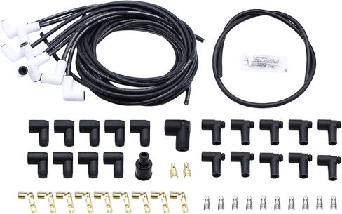Universal Ceramic Boot Spark Plug Wire Set, 8mm, 90 Degree Ceramic Boot for V8 in Saudi Arabia