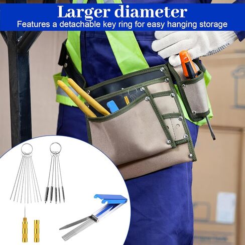 Carburetor Cleaning Kit, Torch Tip Cleaner Include 13 Wires 3 Double-Headed Brushes 8 Nylon Brushes 10 Needles 1 Sharp Pick for Motorcycle ATV Chainsaw Welder in Saudi Arabia