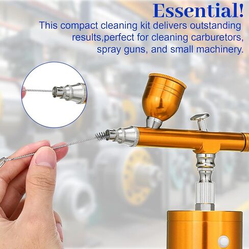 Carburetor Cleaning Kit, Torch Tip Cleaner Include 13 Wires 3 Double-Headed Brushes 8 Nylon Brushes 10 Needles 1 Sharp Pick for Motorcycle ATV Chainsaw Welder in Saudi Arabia