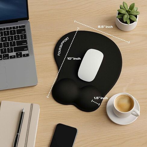 Ergonomic Gel Mouse Pad with Wrist Rest for Pressure-Relief – Orthopedic Style, Physiotherapist Recommended 10.1L x 8.5W inches in Saudi Arabia