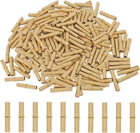 ورق تمرير صغير من ورق الرسائل 100 قطعة 1.18 × 2.36 بوصة يمنع تلطخ الحبر، أوراق رسائل عتيقة، مخطوطات صغيرة للكتابة عليها، لفافة عيد الحب لعيد الميلاد، الذكرى السنوية، ديكورات الزفاف، زجاجات الرغبات in Kuwait