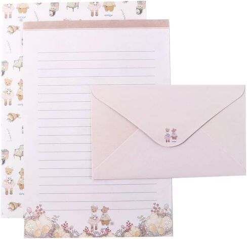 Letter Paper Lovely Valentine's Day Stationery Paper Beautiful Flower Cartoon Different Style Gift Envelope(Flower) in Saudi Arabia