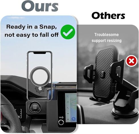 Car Phone Holder for 2024 2025 VW Atlas/Altas Cross Sport Accessories Apply to 12 Inch Screen Fixed Clip Magnetic Cell Phone Mount 360 Degree Rotation with Dashboard Storage Tray in Saudi Arabia