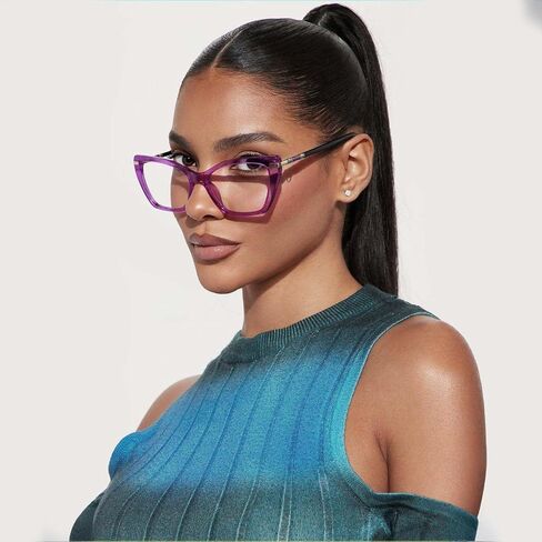 Cat Eye Blue Light Glasses Velourine in Kuwait