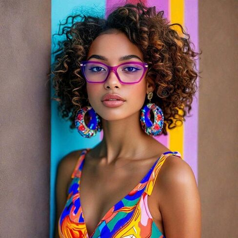 Cat Eye Blue Light Glasses Velourine in Kuwait