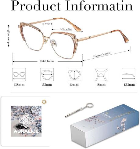 Cat Eye Blue Light Glasses Liora Vale in Saudi Arabia