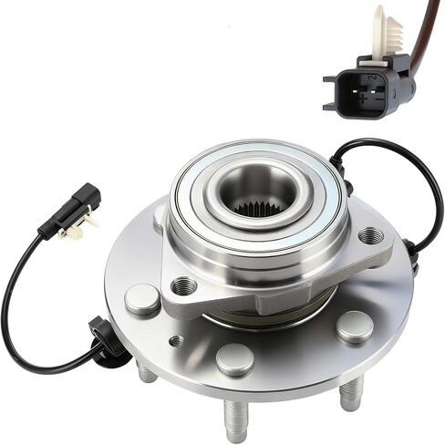 515160 محمل العجلة الأمامية ومجموعة المحور 4WD مناسب لسيارة Chevy Silverado 1500، Suburban، Tahoe 2014-2018 | مناسب لسيارة جي إم سي يوكون XL 2015-2020، سييرا 1500 14-18، مع ABS و6 عروة in Kuwait