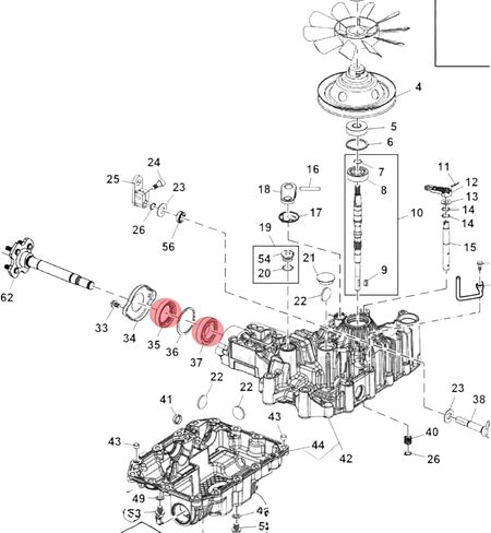 مجموعة أدوات تحمل وختم ناقل الحركة من REPLACEMENTKITS.COM متوافقة مع John Deere وTuff Torq K91 وK92 وTZT-7 و-13 وToro Grandstand بعض الموديلات (يستبدل M806150 وCH13505 و19215732370 و132-4745) in Saudi Arabia