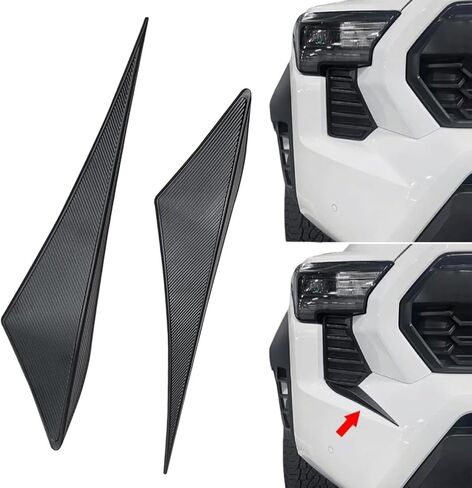 ديكور رقعة الشبكة الأمامية متوافق مع 2024 2025 Toyota Tacoma، يعزز نمط الشاحنة المخصص المناسب للجيل الرابع من ملحقات Tacoma ملصقات الشبكة الأمامية، 2025 Toyota Tacoma Accessories-أسود in Kuwait