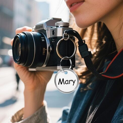 60 حزمة من علامات المفاتيح الورقية مع حلقات معدنية - ملصقات مفاتيح بيضاء قابلة للكتابة للاسم والأمتعة والحقائب وحقيبة الظهر - علامات مفاتيح مقاس 1.2 بوصة مع ملصقات in Kuwait