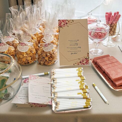 72 Pieces Bridal Shower Game Pencils Wedding Pencils Pre Sharpened Mini Short 4 Inch Game Bridal for Wedding Shower Favors Presents Gifts Golf Classroom School(Novel) in Saudi Arabia