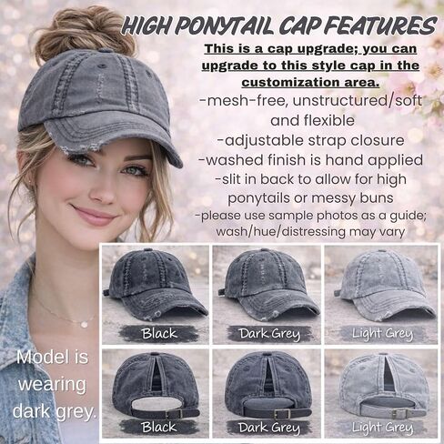 قبعة نسائية اختر عدد الأشبال والأطفال، قبعة بيسبول ماما بير أو قبعة ذيل حصان عالية، قبعة هدية مطرزة للتوائم الزوجة والأم in Kuwait