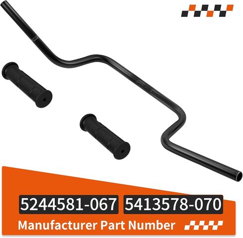 Heavy Duty Handlebar W/Grips for Polaris Sportsman Hawkeye Trail Blazer Boss 300 325 330 400 500 570 700 800 2006-2019 5244581-067 5413578-070 in Saudi Arabia