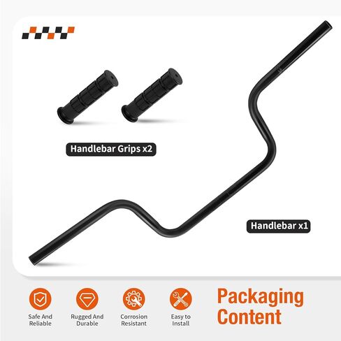 Heavy Duty Handlebar W/Grips for Polaris Sportsman Hawkeye Trail Blazer Boss 300 325 330 400 500 570 700 800 2006-2019 5244581-067 5413578-070 in Saudi Arabia