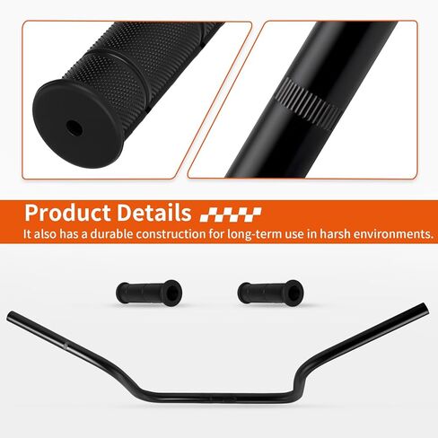 Heavy Duty Handlebar W/Grips for Polaris Sportsman Hawkeye Trail Blazer Boss 300 325 330 400 500 570 700 800 2006-2019 5244581-067 5413578-070 in Saudi Arabia