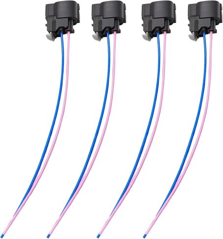 4Pcs PT2910 Ignition Coil Connector Plug Harness with Terminals, Replacement for Hyundai Accent 1.6L 2012-2020 Replacement for Kia Forte 1.8L 2014-2016, Replaces S2928 in Saudi Arabia