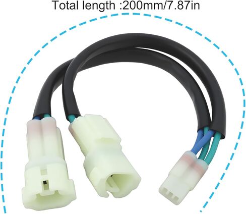 دراجة نارية Y-Splitter USB مساعدة المستهلك متوافقة مع Triumph Trident 660 20 سم in Kuwait
