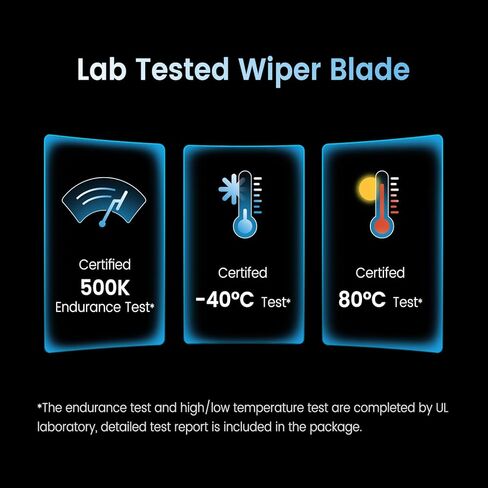 Pack of 3 Wiper Blades 26"+18"+16"; Lab Tested 500K Endurance & High/Low Temp; Optimized Pressure; Specific for Subaru Outback 2020-2025 in Saudi Arabia