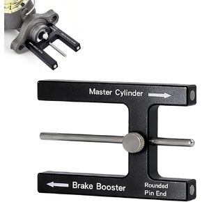 Aluminum Brake Booster Rod Adjustment Tool, Brake Master Cylinder Depth Checker Fits Most Boosters with Adjustable Pins for Accurate Pedal Travel (Black) in Kuwait