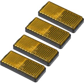 X AUTOHAUX 4pcs 56mm M5x0.8 Orange Plastic Universal Screw Mount Reflective Warning Reflector for Motorcycle Bike in Saudi Arabia