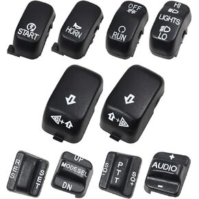 Hand Control Switch Housing Caps Fit for Harley Davidson Street Electra Glide (Black) in Kuwait