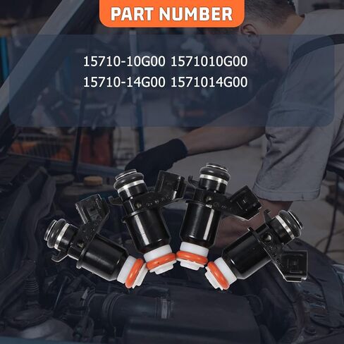 15710-10G00 4 قطعة حقن الوقود صالح لسوزوكي GSX-R1000 GSXR1000 2003-2006 استبدال ل 15710-14G00 1571010G00 1571014G00 in Saudi Arabia