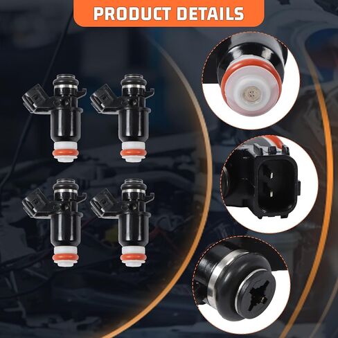 15710-10G00 4 قطعة حقن الوقود صالح لسوزوكي GSX-R1000 GSXR1000 2003-2006 استبدال ل 15710-14G00 1571010G00 1571014G00 in Saudi Arabia