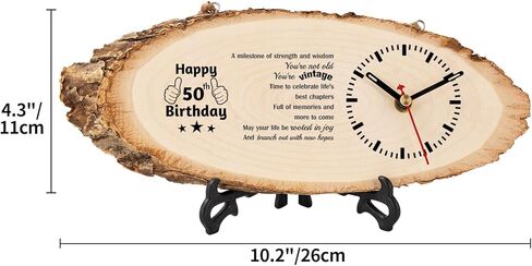 هدايا عيد الميلاد الخمسين من BeauGift للرجال، أنت ديكورات ساعة خشبية عتيقة للرجال، أفكار هدايا عيد ميلاد سعيد الخمسين للزوج العم الأخ الجد in Kuwait