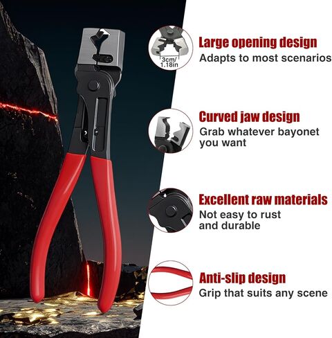 5Pcs Automotive Electrical Terminal Connector Separator Removal Tool,Electrical Disconnect Pliers, Connector Removal Tool with Electrical Pin Removal Tool Hose Clamp Pliers and Canvas Bag in Saudi Arabia