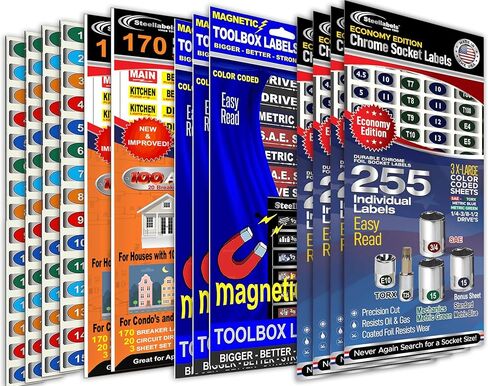 New Shop Owners LOT - The Ultimate Organizer Deal - 2000 Tool Labels for The Entire Shop - Complete Your Tools, Tool Boxes, Breaker Panel, Power Tools and Garage in Kuwait