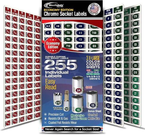 New Shop Owners LOT - The Ultimate Organizer Deal - 2000 Tool Labels for The Entire Shop - Complete Your Tools, Tool Boxes, Breaker Panel, Power Tools and Garage in Kuwait