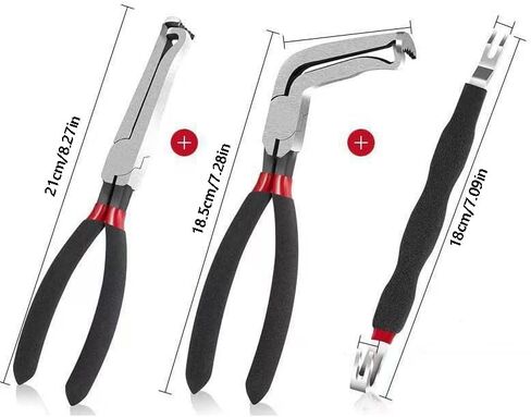 4pack Car Clip Pliers/Disassembly Tools,Efficient Multi-Functional Automotive Snap Ring Pliers,Electrical Disconnect Pliers for Cars,Connector Separator Tool and Fuel line disconnect tool in Saudi Arabia