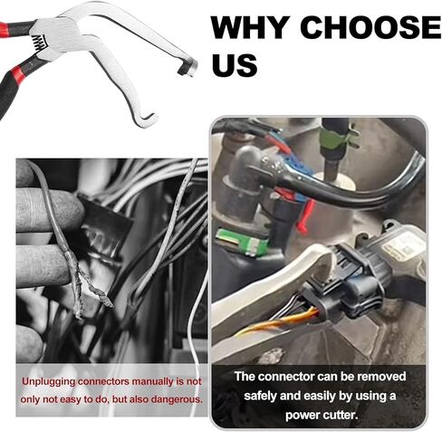 4pack Car Clip Pliers/Disassembly Tools,Efficient Multi-Functional Automotive Snap Ring Pliers,Electrical Disconnect Pliers for Cars,Connector Separator Tool and Fuel line disconnect tool in Saudi Arabia