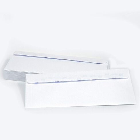 BAZIC #10 Self-Seal White Mailing Envelope 4 1/8 x 9 1/2, Safe Quick Closure, No Window, Peel & Seal (40/Pack) in Saudi Arabia