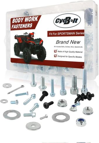 ATV 260 PCS Body Work Bolt Set Compatible with SPORTSMAN 110 300 450 570, Sportsman Touring / X2 500 1000 850, SPORTSMAN XP 1000 850 550, SPORTSMAN ACE 325 570 Body Screw Kits Fastener Set in Kuwait