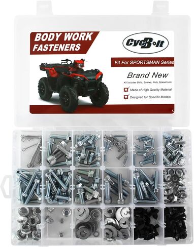 ATV 260 PCS Body Work Bolt Set Compatible with SPORTSMAN 110 300 450 570, Sportsman Touring / X2 500 1000 850, SPORTSMAN XP 1000 850 550, SPORTSMAN ACE 325 570 Body Screw Kits Fastener Set in Kuwait